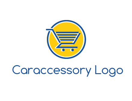 round retail logo showing a shopping cart