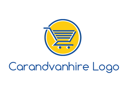 round retail logo showing a shopping cart