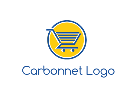 round retail logo showing a shopping cart