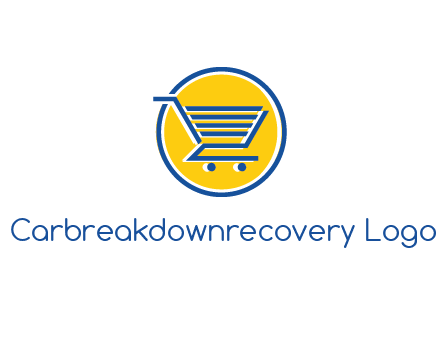 round retail logo showing a shopping cart