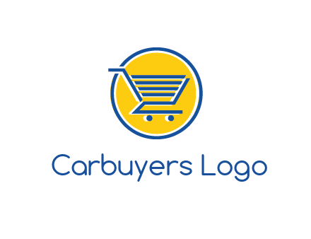 round retail logo showing a shopping cart