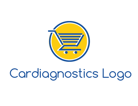 round retail logo showing a shopping cart