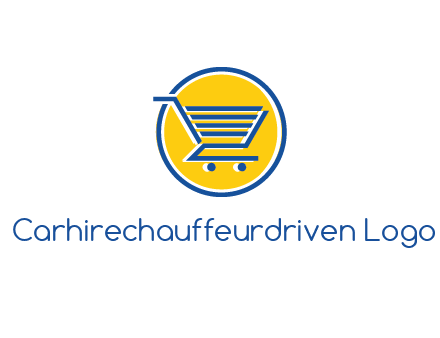 round retail logo showing a shopping cart