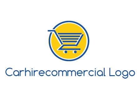 round retail logo showing a shopping cart