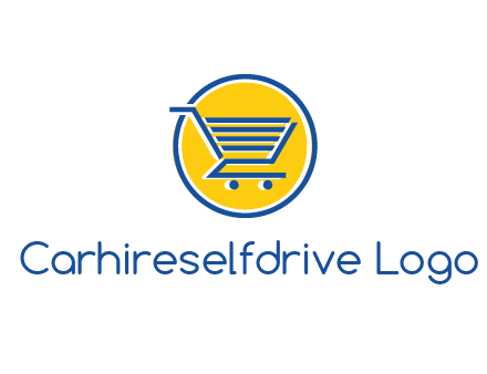 round retail logo showing a shopping cart