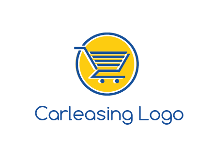 round retail logo showing a shopping cart