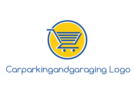 round retail logo showing a shopping cart
