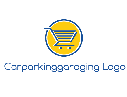 round retail logo showing a shopping cart
