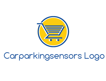 round retail logo showing a shopping cart