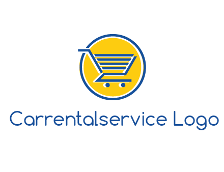 round retail logo showing a shopping cart