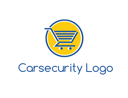 round retail logo showing a shopping cart