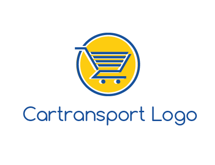 round retail logo showing a shopping cart