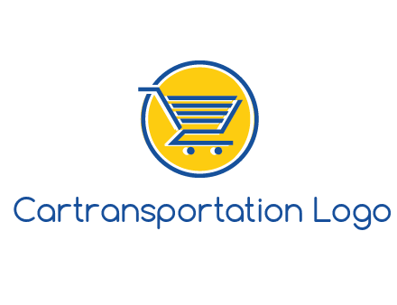 round retail logo showing a shopping cart