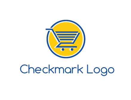 round retail logo showing a shopping cart