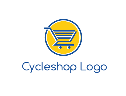 round retail logo showing a shopping cart