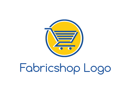 round retail logo showing a shopping cart