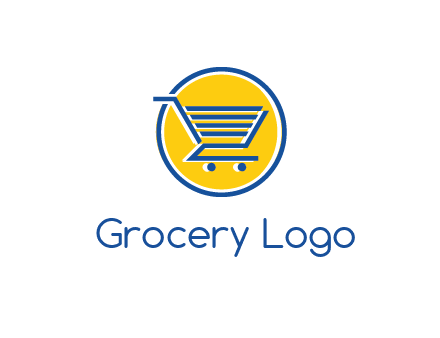 round retail logo showing a shopping cart