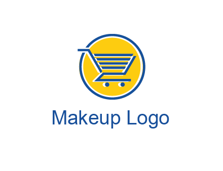 round retail logo showing a shopping cart