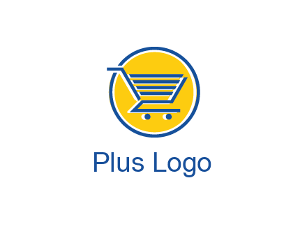 round retail logo showing a shopping cart