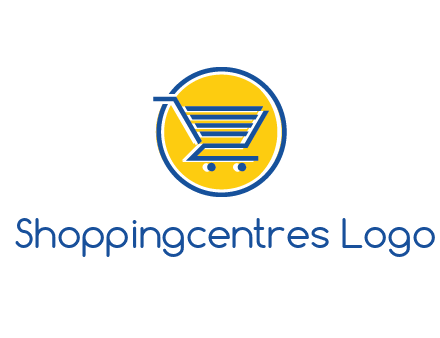 round retail logo showing a shopping cart