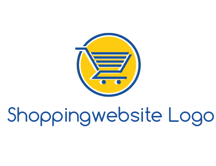 round retail logo showing a shopping cart