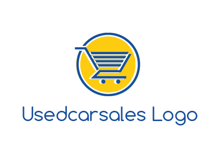 round retail logo showing a shopping cart
