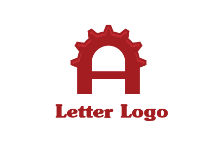 gear incorporate with letter A logo