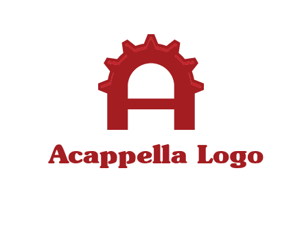 gear incorporate with letter A logo