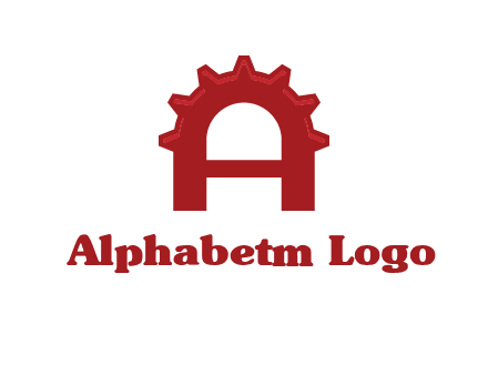 gear incorporate with letter A logo