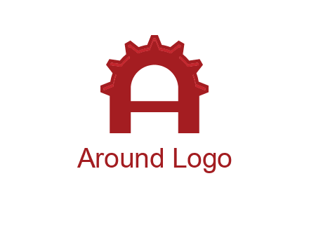 gear incorporate with letter A logo