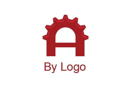 gear incorporate with letter A logo