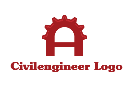 gear incorporate with letter A logo