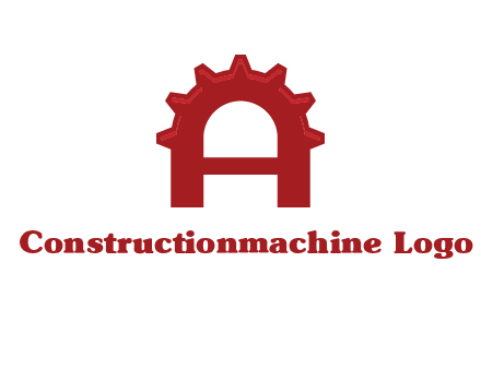 gear incorporate with letter A logo