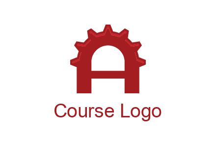 gear incorporate with letter A logo