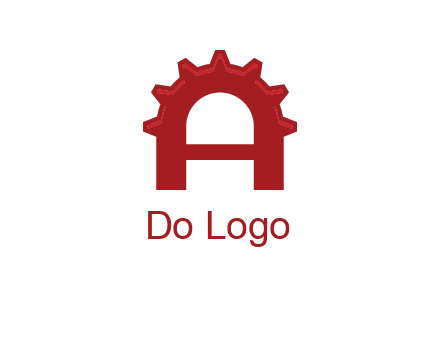 gear incorporate with letter A logo