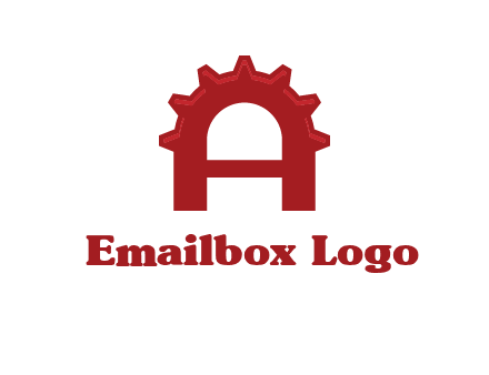 gear incorporate with letter A logo