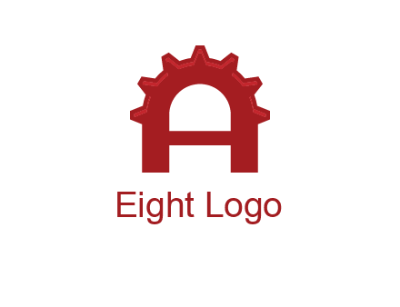 gear incorporate with letter A logo
