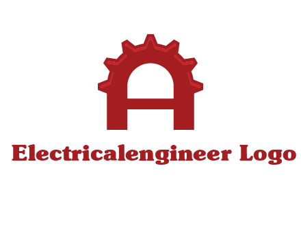 gear incorporate with letter A logo