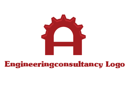 gear incorporate with letter A logo