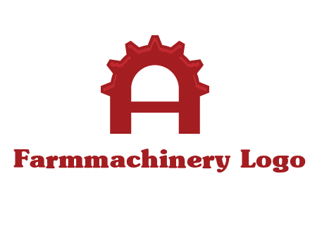 gear incorporate with letter A logo