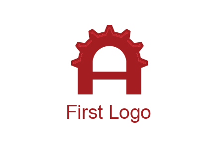 gear incorporate with letter A logo