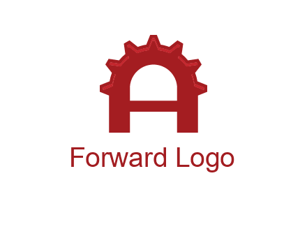 gear incorporate with letter A logo