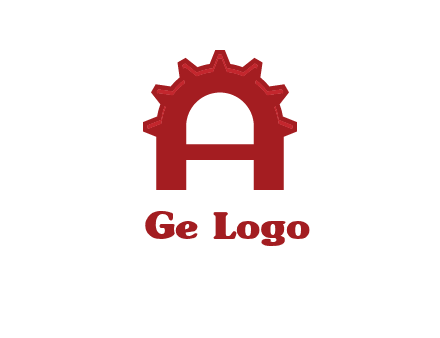 gear incorporate with letter A logo