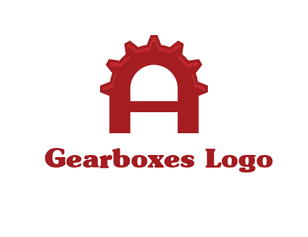 gear incorporate with letter A logo