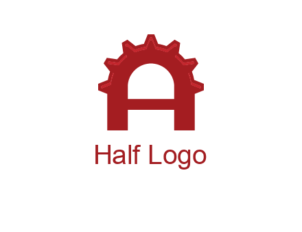 gear incorporate with letter A logo