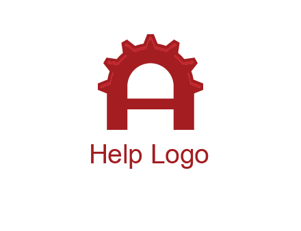 gear incorporate with letter A logo