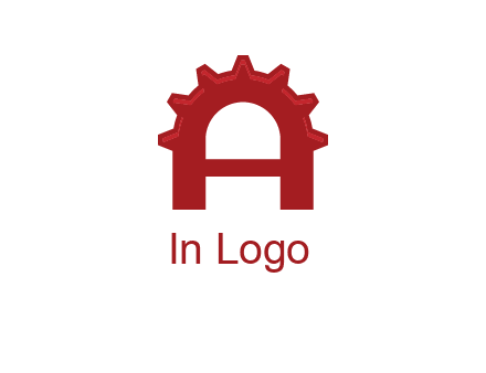 gear incorporate with letter A logo