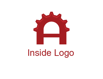 gear incorporate with letter A logo