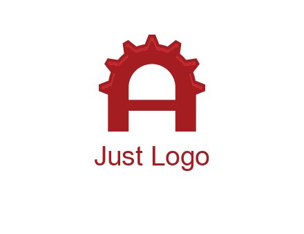 gear incorporate with letter A logo