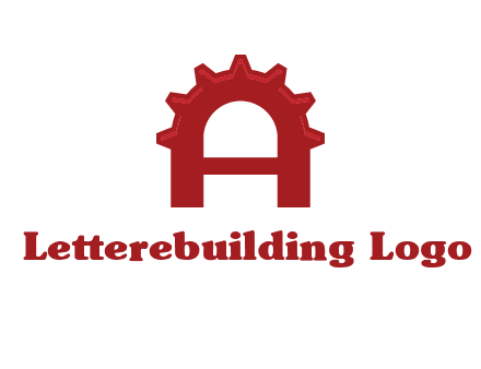 gear incorporate with letter A logo